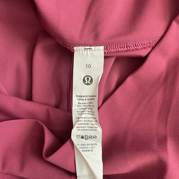 NWT Lululemon Align High-Rise Short 6" Washed Mauve Size 10 - Picture 5 of 10